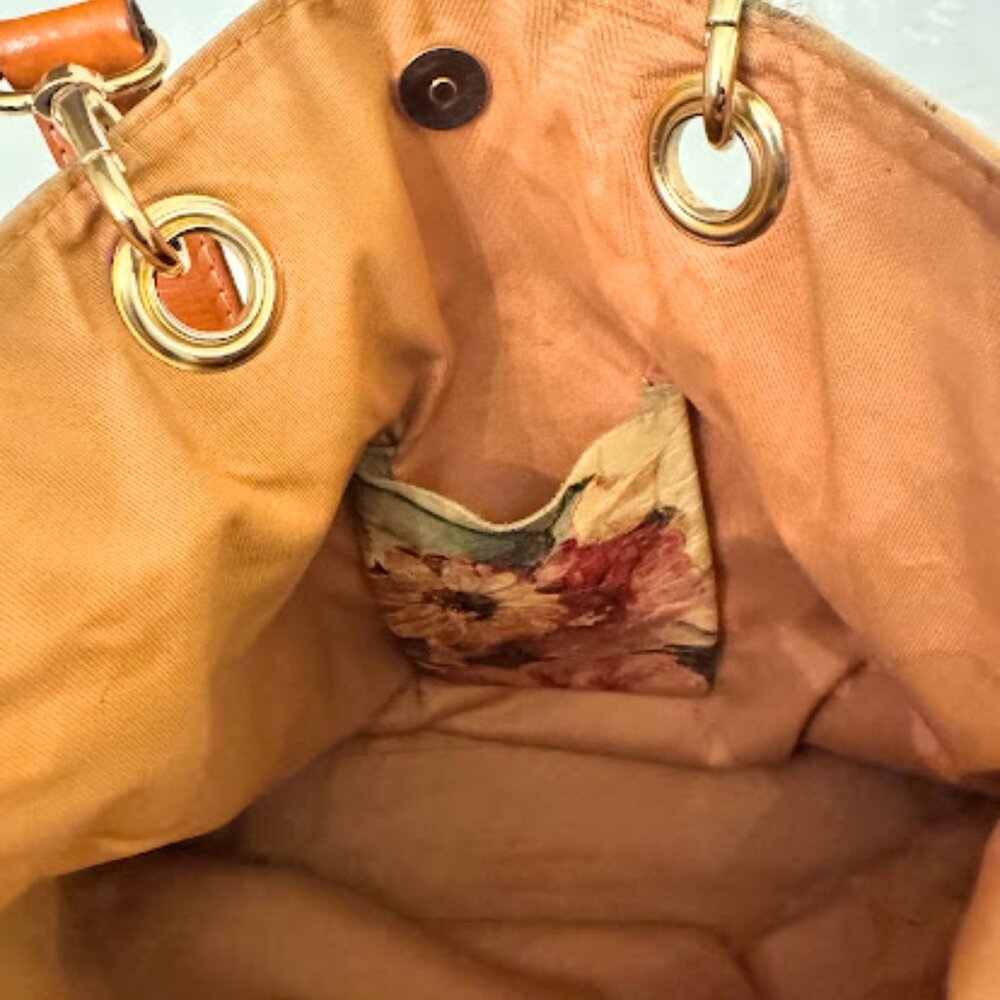 Floral leather hobo bag – Maurizo Taituti - Picture 10 of 11